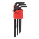 Jogo de chave allen longa crv preto 1,5-10mm 9pcs mtx