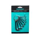 Jogo De Chave Allen Na Argola Aço Com 8 Peças 5NR - 1.5-6mm Jogo De Chave Allen Na Argola Aço Com 8 Peças 5NR - 1.5-6mm