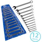 Jogo de Chave Combinada Boca e Estria 6mmx22mm Execellent 12 pçs Jogo de Chave Combinada Boca e Estria 6mmx22mm Execellent 12 pçs