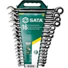 Jogo de Chave Combinada Catraca 8 a 24mm com 16 Peças