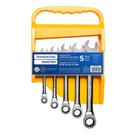 Jogo de chave combinada com catraca 8 a 17 mm 5 peças