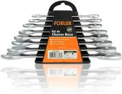 Jogo de Chave Fixa Foxlux 6x7mm a 20x22mm Kit com 8 Pcs Chave d