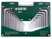 Jogo de Chave Hexagonal Sata 0,05 a 10mm - ST09120SJ 25 Peças Jogo de Chave Hexagonal Sata 0,05 a 10mm - ST09120SJ 25 Peças