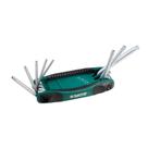 Jogo de chave hexalobular com furo guia tipo canivete T9 a T40 - ST09123SJ