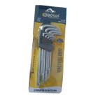 Jogo De Chave Torx 9pcs Niquelada Longa Bolth