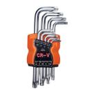 Jogo De Chave Torx Longa Com 09 Peças (1,5 A 10mm) - Aço Forte