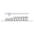 Jogo de Chave Torx Soquete Fêmea 12 Peças E04 a E20 R58018012 - GEDORE RED