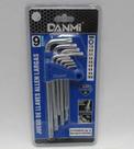 Jogo De Chave Torx Tipo L 9 Peças Com Estojo Furo Profissional Dammi H21664