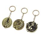 Jogo de chaveiro Animal Family Crest Dragon Lion Eagle Metal