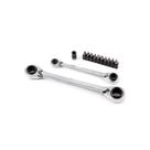 Jogo de Chaves Combinadas 4 em 1 Quadbox com Bits 8-19mm - ST09045G - Sata Jogo de Chaves Combinadas 4 em 1 Quadbox com Bits 8-19mm - ST09045G - Sata