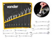Jogo De Chaves Combinadas 6 A 22 Mm Aço Cromo Vanádio Vonder