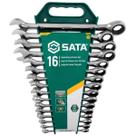 Jogo de Chaves Combinadas Com Catraca 16 Peças (ST08034L) - Sata