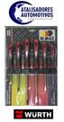 Jogo de chaves de fenda simples e cruzada philips de Cromo Vanadio- Wurth WMax