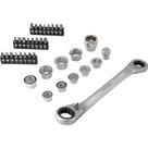 Jogo De Chaves Estrela Com Catraca 8 A 19mm Vonder