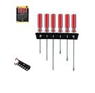 Jogo De Chaves Fenda Philips Com 6 Kit Peças Ferramentas C/ Suporte