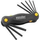 Jogo de Chaves Hexalobular, T9 a T40, com Suporte Plástico, 8 Peças, Vonder OstenVonder