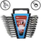 Jogo De Chaves Kit Combinadas Com Catraca 10 Pçs 8 A 19mm Cromo Vanádio Jogo De Chaves Kit Combinadas Com Catraca 10 Pçs 8 A 19mm Cromo Vanádio