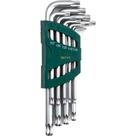 Jogo de Chaves Torx Abauladas T10 - T50 com 9 Peças - ST09715 - Sata
