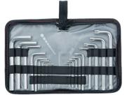 Jogo de Chaves Torx e Allen Hexagonais Curtas CRV com 18 Peças MTX Jogo de Chaves Torx e Allen Hexagonais Curtas CRV com 18 Peças MTX