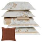 Jogo de Colcha e Jogo de Lençol Queen Karsten 300 Fios Algodão Egípcio 08 Peças com Almofada