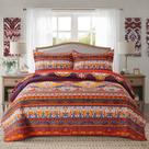 Jogo de colcha matelassê NEWLAKE tamanho solteiro 173x218 cm algodão boho