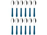 Jogo de Colher Tramontina Leme Azul 12 Peças Jogo de Colher Tramontina Leme Azul 12 Peças