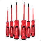 Jogo de Conjunto Chaves Isoladas Profissional 6 Peças Philips e Fenda 1000V para Eletricista