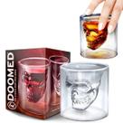 Jogo de Copo de Caveira Vidro Duplo 150ml 2 Peças Whisky Shot