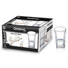 Jogo De Copo De Vidro Dose 37ml Com 6 Peças Na Caixa