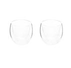 Jogo de copo de vidro duplo borossilicato 2 peças 140ml