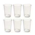 Jogo de Copos Alto Resistentes de Vidro Sucos 200ML - 6Un
