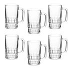 Jogo de Copos Caneca Chopp 360ml Vidro 6 Unidades Hauskraft