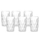 Jogo de Copos com Relavo de Diamante Transparente 350ml Gamma