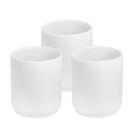 Jogo de copos de porcelana 150 ml copinho de louça 3 unidade