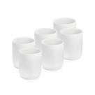 Jogo de copos de porcelana 150 ml vasinho copinho louça 6 un
