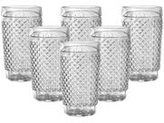 Jogo de Copos de Vidro 250ml 6 Peças Wheaton - Barroco