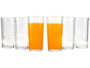 Jogo de Copos de Vidro 255ml 6 Peças Haus Concept Waffle Jogo de Copos de Vidro 255ml 6 Peças Haus Concept Waffle