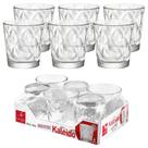 Jogo de Copos de Vidro 6pçs Bormioli Rocco Kaleido 240ml Original Itália