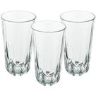 Jogo de Copos de Vidro Alto 280ml 3 Peças - Seu Lar Jogo de Copos de Vidro Alto 280ml 3 Peças - Seu Lar