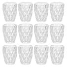 Jogo de Copos de Vidro Diamond Transparente 270ml 12 peças - Lyor