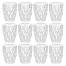 Jogo de Copos de Vidro Diamond Transparente 270ml 12 peças - Lyor