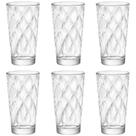Jogo de Copos de Vidro Long Drink 6pçs Bormioli Rocco Kaleido 365ml Original Itália Jogo de Copos de Vidro Long Drink 6pçs Bormioli Rocco Kaleido 365ml Original Itália