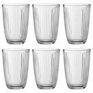 Jogo de Copos de Vidro Long Drink 6pçs Bormioli Rocco Line 390ml Original Itália Jogo de Copos de Vidro Long Drink 6pçs Bormioli Rocco Line 390ml Original Itália
