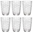 Jogo de Copos de Vidro Long Drink 6pçs Bormioli Rocco Mat 390ml Original Itália