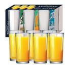 Jogo De Copos De Vidro Long Drink Para Água E Suco 255ml 6 Pcs