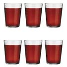 Jogo de Copos De Vidro Transparente 280ml 12 Peças Ginga Nadir