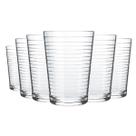 Jogo de Copos De Vidro Transparente 280ml 6 Peças Ginga Nadir