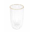 Jogo De Copos Em Cristal Ecológico Refinatto Com Borda Dourada Com 6 Peças 400ml L'Hermitage