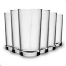 Jogo De Copos Em Vidro Kit 6 Peças Cozinha Água Suco Drink