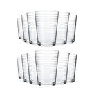 Jogo De Copos Ginga 265ml 12 Unidades Vidro Transparente Nadir